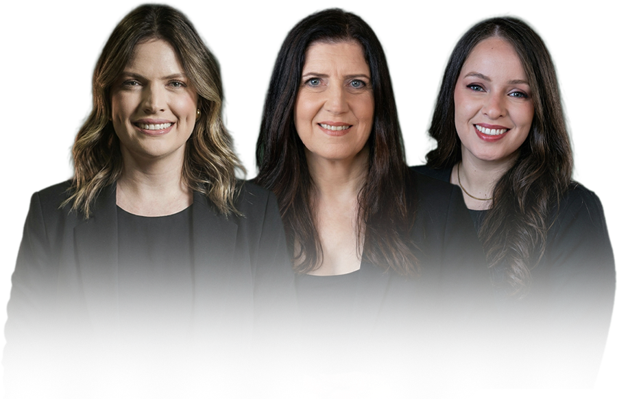 Letícia Soares, Izabel Kremer e Viviane Barros
